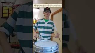 Fun Snare Lick 5 from 50 Quick Licks drumline drums [upl. by Anitnahs]