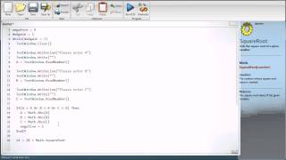 Small Basic Tutorial 12 Quadratic Equation Solver Pt 12 [upl. by Ithaman335]