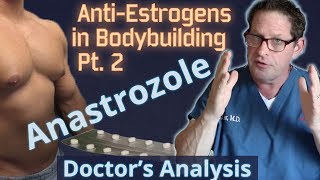 AntiEstrogens in Bodybuilding Pt 2  Anastrozole  Doctors Analysis of Side Effects amp Properties [upl. by Perrie]