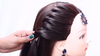 Easy and stylish ponytail  amazing high ponytail  hairstyle 2024  ponytail [upl. by Naitsirt]