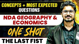 Geography amp Economics Marathon For NDA2 2024 Exam  One Shot Revision  Defence Wallah [upl. by Arhas]