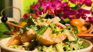 Olive Avocado Tomato Frisée Salad with Garlic Cashew Dressing  Take 3 [upl. by Romelda]