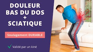 3 exercices pour soulager la douleur BAS DU DOS et SCIATIQUE [upl. by Terrena]