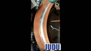 How JUDU fully welded ball valve to do submerged arc welding [upl. by Nwahsek]