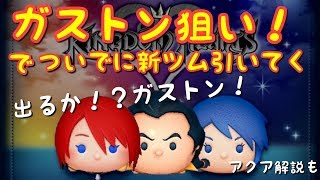 【新ツムガチャ】ガストン入手かコインが尽きるかどっちが先だッ【ツムツム最初からやる＃26】アクア解説も [upl. by Nodlew567]