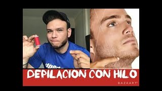 Como DEPILAR con HILO el BIGOTE [upl. by Anirtak]