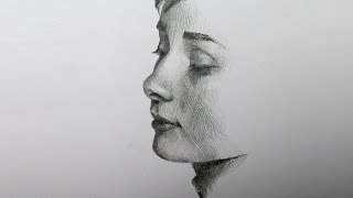 Narrated video of how I draw Audrey Hepburn in graphite pencil [upl. by Enyallij866]