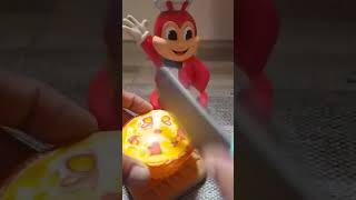 ASMR JOLLIBEE CUTTING PIZZA SATISFYING 🍕 🌈asmrvideo pizza satisfying trendingshort fypシ゚viral [upl. by Beeck]