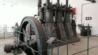 Winterthur Diesel Engine Sulzer Fréres 120HP  3 Cylinders  4 stroke [upl. by Fawcett]