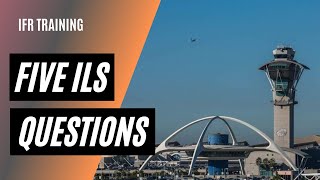 5 Questions on an ILS Approach  Addison ILS 16  Instrument Landing System [upl. by Evoy]