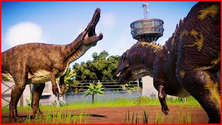 Suchomimus VS Majungasaurus  Jurassic Clash  Jurassic World Evolution 2 [upl. by Brooks]