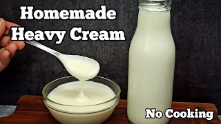 How to Make Heavy Cream from MILK at Home  Just 1 Ingredient [upl. by Batchelor]