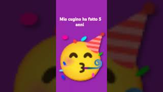 mio cugino ha fatto 5 anni 💓 [upl. by Adrien294]