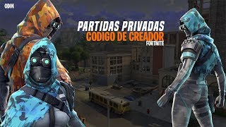 Como Conseguir Las Partidas PRIVADAS y El Código De Creador en Fortnite Battle Royale [upl. by Sadiras]