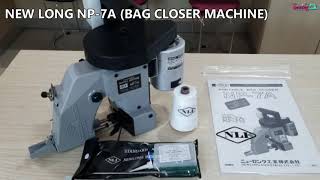 NP7A New long bag closer machinemesin jahit guni手袋机 Made In Japan [upl. by Weissberg]