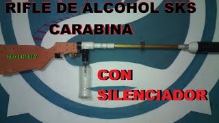 como hacer un rifle sks carabina de alcohol [upl. by Derian]