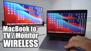 How to Connect MacBook AirPro to TV or Monitor WIRELESSLY [upl. by Weidar]