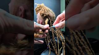 Dread Maintenance Root to Tip with CROCHET HOOK [upl. by Dnalevets64]