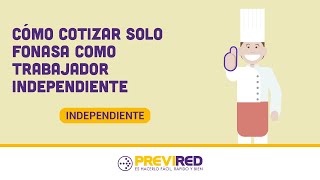 Cómo Cotizar solo Fonasa como Trabajador Independiente [upl. by Rise]