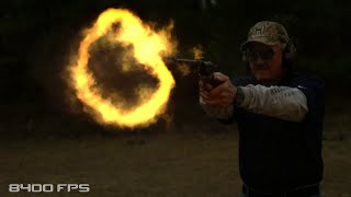 4570 Hand Cannon revolver SlowMo unedited in 60FPS [upl. by Leterg]