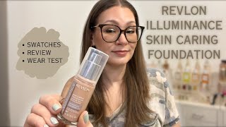 REVLON ILLUMINANCE FOUNDATION  Skin Care in Foundation  Wear Test [upl. by Ardiedal]