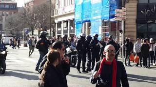 Gilet jaune acte 70 Toulouse au croisement de rue de Metz et AlsaceLorraine [upl. by Latrina]