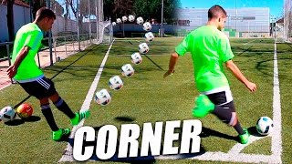 Como Sacar un Córner  Como Sacar de Esquina en Fútbol y Centrar Córner Saques de Esquina Tutorial [upl. by Denna]