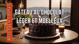 GATEAU AU CHOCOLAT LEGER ET MOELLEUX [upl. by Eirahs]