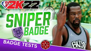 Best Shooting Badges in NBA 2K22 Sniper Badge Green Window Breakdown [upl. by Asyral897]