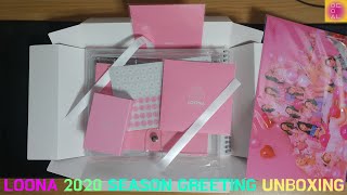 LOONA 2020 Season Greeting Unboxing [upl. by Yetak]