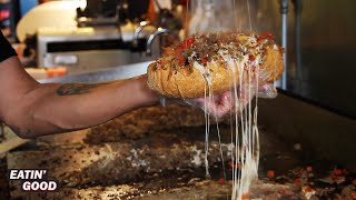 Amazing West Coast Cheesesteaks Calozzis Cheesesteak is the Best in the West  ASMR Cooking [upl. by Fillander]