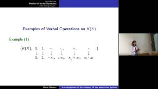 Elena Aladova  Automorphisms of the category of free nonassociative algebras [upl. by Goodman]