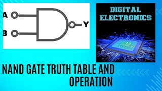 NAND gate truth table and operationEEEKnowledgeSJS [upl. by Adlesirhc]