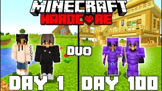 We Survived 100 Days In Hardcore Minecraft  Duo Minecraft Hardcore 100 Days [upl. by Durnan]