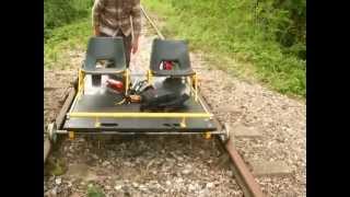 railway speeder trolley 1 on the frome to radstock line Bruce Maskery [upl. by Callista275]