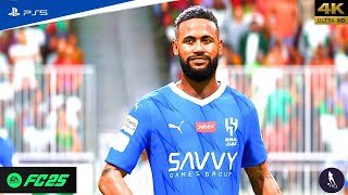 FC25 Al Ahli Vs Al Hilal Ft Jr Neymar Marcos Leonardo  Roshn Saudi League full Match  PS5 4K [upl. by Jena]