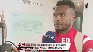 Elvis Perlaza denunció insultos por parte de Gustavo Florentín técnico del Deportivo Pasto [upl. by Jc]