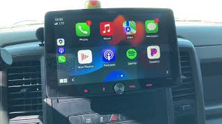 BOSS AUDIO BCPA9 APPLE CARPLAY DURING THE DAY IN RAM 1500 [upl. by Aleak]