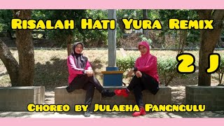 RISALAH HATI YURA REMIX Line DanceEasy BeginnerChoreo by Julaeha PangnguluINA [upl. by Atikehs]