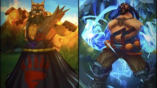 UDYR REWORK 2022 ALL SKINS OLD VS NEW COMPARISON  League of Legends [upl. by Anilorac]