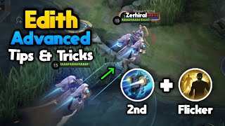 Advanced Tips amp Tricks For Edith 2024  Edith Guide  Mobile Legends [upl. by Benedikt]