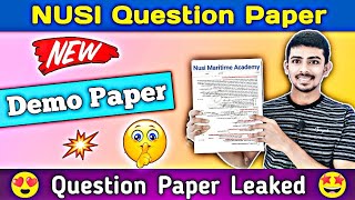 NUSI Demo Exam Paper for GP Rating Addmission  Skylar Rohit [upl. by Feetal]