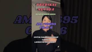 PREDIKSI TOGEL NEVADA HARI INI 16 NOVEMBER 2024  BOCORAN TOGEL NEVADA HARI INI  RUMUS JITU NEVADA [upl. by Ardnatal]