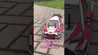 Tamiya Toyota Yaris WRC test drive Final product 🙏🏻🔥 love it video made by my son 7yr old [upl. by Luapnhoj]