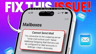 How to Fix quotCannot Send Mailquot Error on iPhone  Email Sending Failed on iPhone [upl. by Ashwin54]