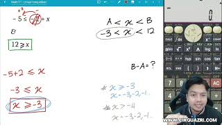 Matematik Tingkatan 1  Bab 7  Ketaksamaan Linear [upl. by Halverson471]