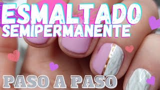 Cómo realizar esmaltado en gel semipermanente paso a paso [upl. by Tammany]