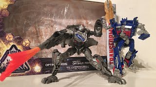 TRANSFORMERS THE LAST KNIGHT EXCLUSIVE MISSION TO CYBERTRON OPTIMUS PRIME amp PROTOFORM OPTIMUS PRIME [upl. by Kiah]