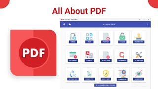 All About PDF Tutorial  How to use All About PDF software [upl. by Dolley822]