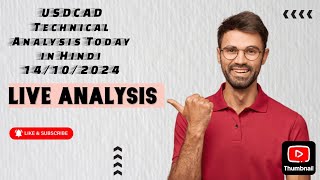 USDCAD Live Technical Analysis Today14102024 usdcad forex crypto [upl. by Asial]